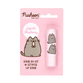 Pusheen Lip Scrub peeling do ust w sztyfcie Blueberry, 3,8 g