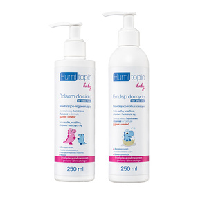 Humitopic Zestaw Baby Emulsja do mycia skóry głowy 250 ml + Balsam do ciała 250 ml 