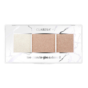 Claresa Too Glam To Give A Damn paleta rozświetlaczy 11 Rosy Glow 12.5g