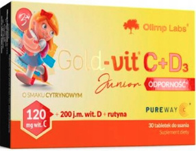 OLIMP LABS Gold-Vit C+D3 Junior Odporność 30 tabl