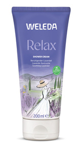 WELEDA Relax, kremowy płyn pod prysznic z lawendą, 200 ml
