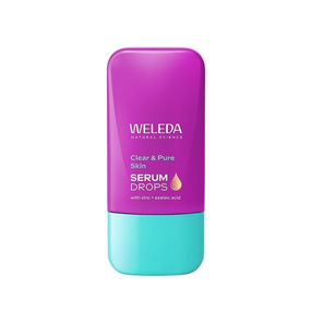 WELEDA Clear & Pure Skin Serum Drops – serum w kroplach z cynkiem i kwasem azelainowym, 30 ml