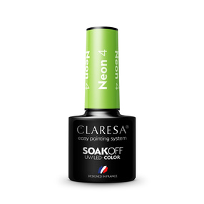 Claresa Soak Off UV/LED Neon lakier hybrydowy 4 5g