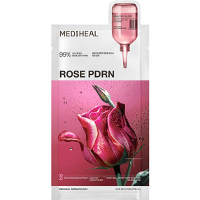 MEDIHEAL Rose PDRN Essential Maska w płachcie zwężająca pory, 24 ml