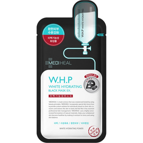 MEDIHEAL W.H.P White Hydrating Black Mask EX Rozjaśniająco-nawilżająca maska w płachcie, 25 ml